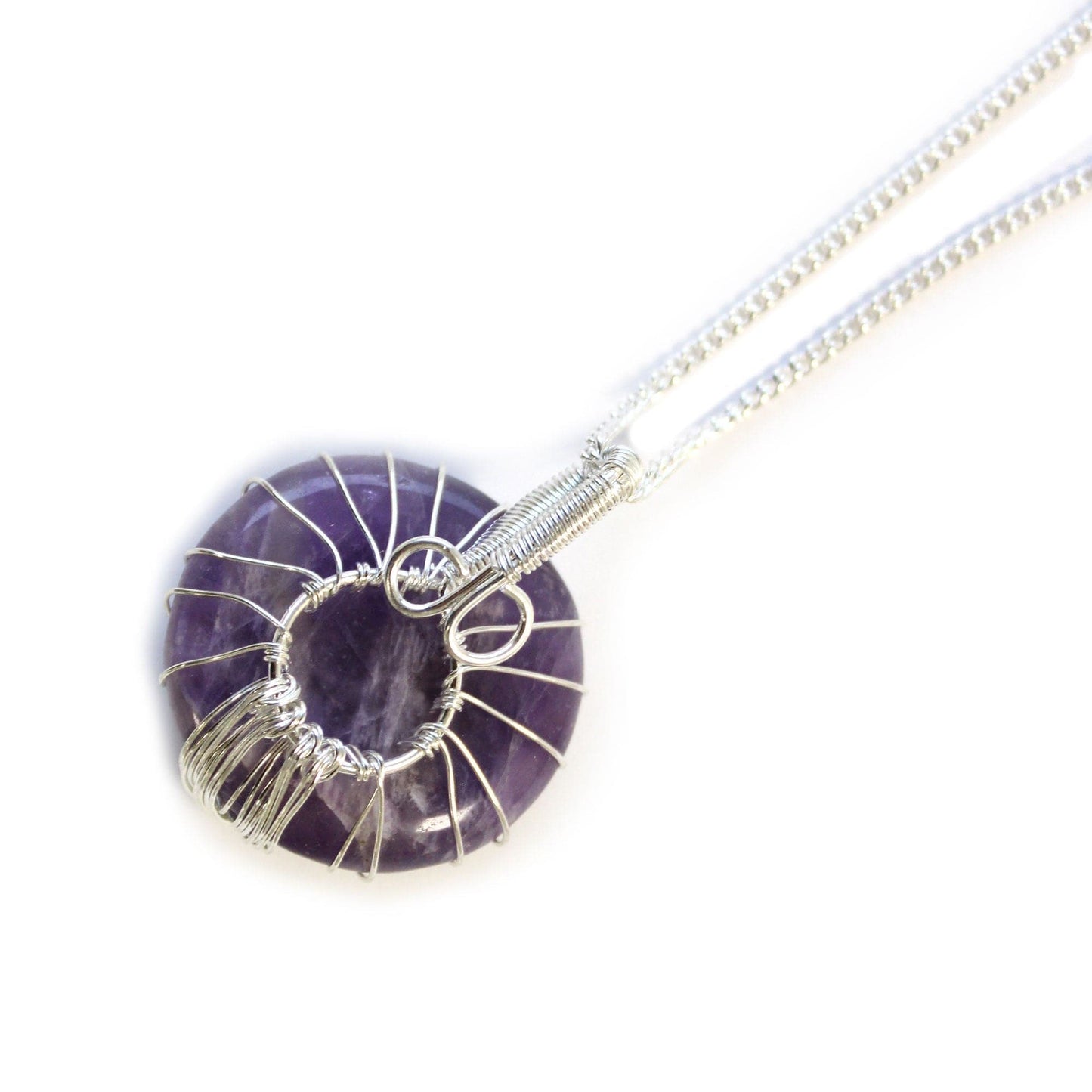 Bliss Tree of Life Gemstone Necklace - Amethyst