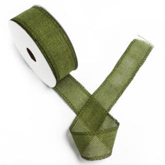 Natural Texture Ribbon 38mm x 20m - Xmas Green - best price from Maltashopper.com NTRIB-13