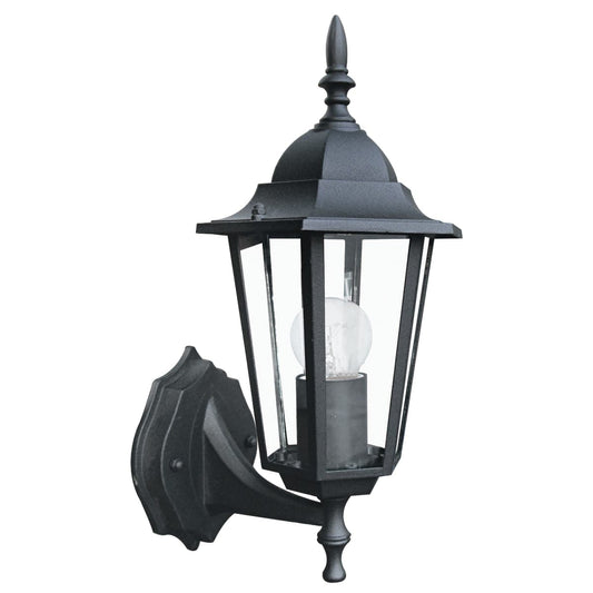 MILANO ASCENDING WALL LIGHT ALUMINIUM BLACK 37X21 CM E27=60W IP44 - best price from Maltashopper.com BR420005162