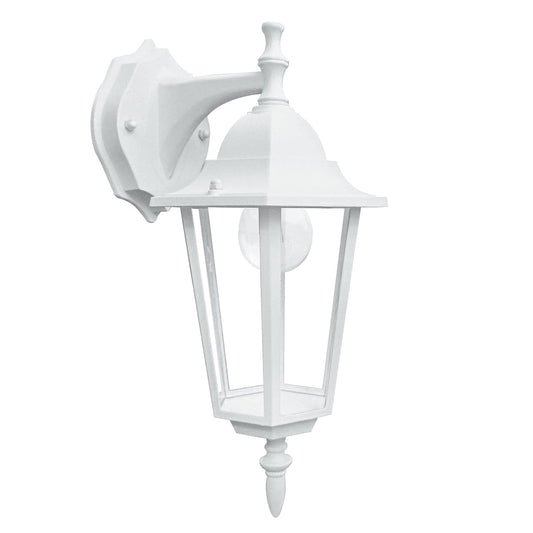 MILANO DESCENDING ALUMINIUM WALL LIGHT WHITE 37X21 CM E27=60W IP44 - best price from Maltashopper.com BR420004570