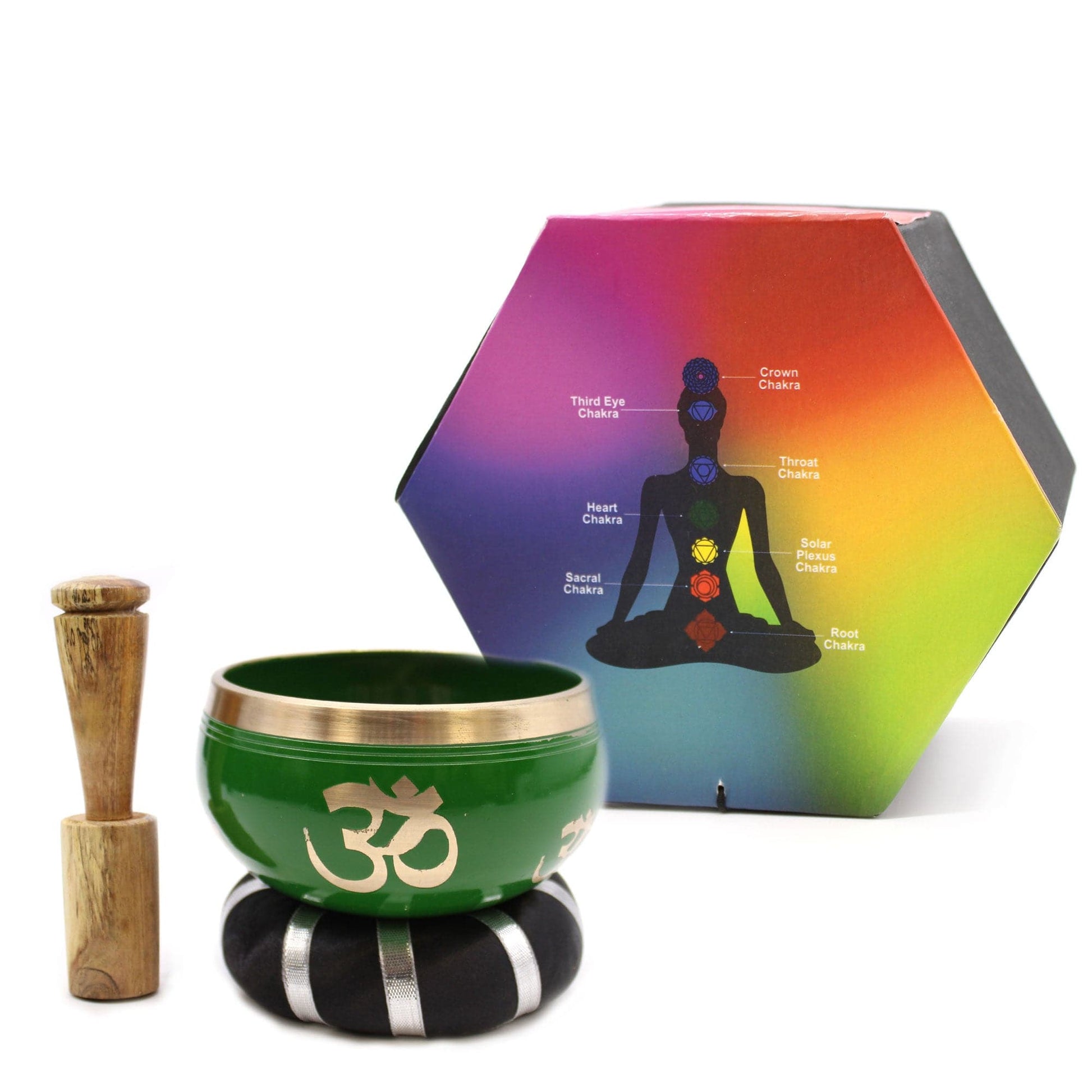 Tree of Life Singing Bowl Set- Green 10.7cm - best price from Maltashopper.com TIB-90