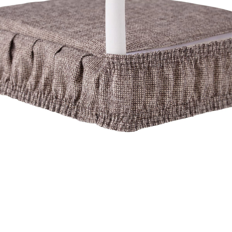 ANTONELLA 42X42 CM CHAIR COVER WITH ELASTIC BAND GREY - best price from Maltashopper.com BR480006608