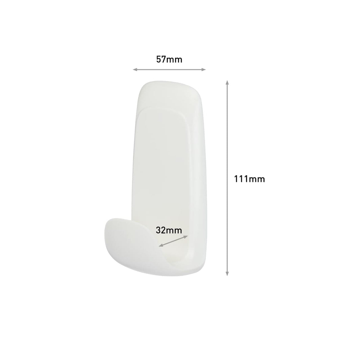 WHITE ADHESIVE HOOK FOR BATHROOM COMMAND GRANDE 3,4 KG - best price from Maltashopper.com BR410007408