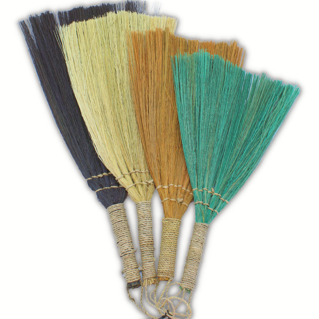 Set 4 - Pampus Fan Broom - Mixed colours & size - best price from Maltashopper.com NPB-04