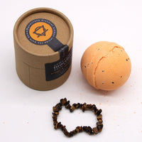 Tiger Eye Gem Bracelet Bath Bomb - best price from Maltashopper.com GBBB-05