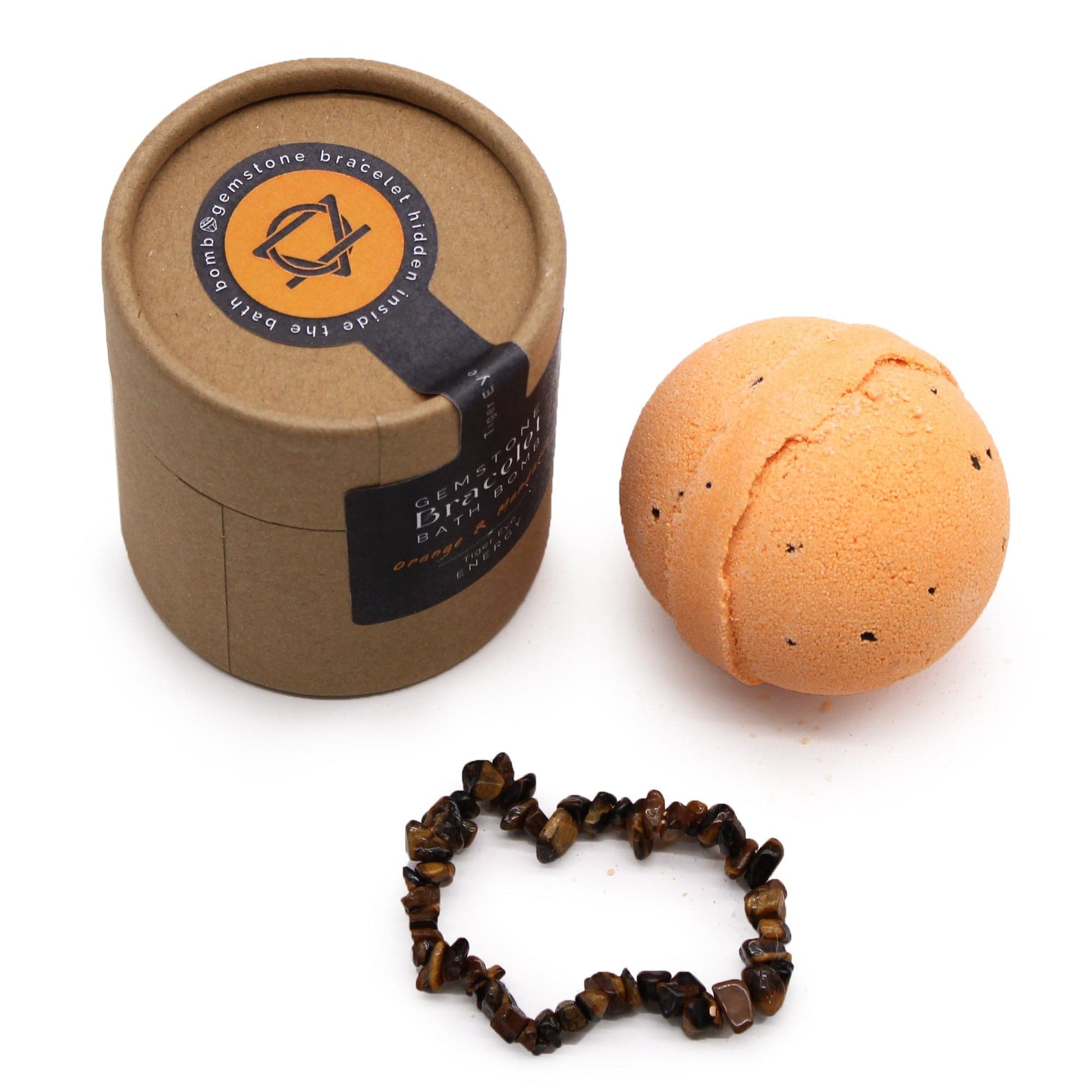 Tiger Eye Gem Bracelet Bath Bomb - best price from Maltashopper.com GBBB-05