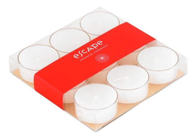 JAPANESE CEREMONY Scented tealights set of 9 red - best price from Maltashopper.com CS614313