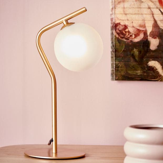 MUNO Golden table lamp H 36 x W 20 x D 15 cm - best price from Maltashopper.com CS635845