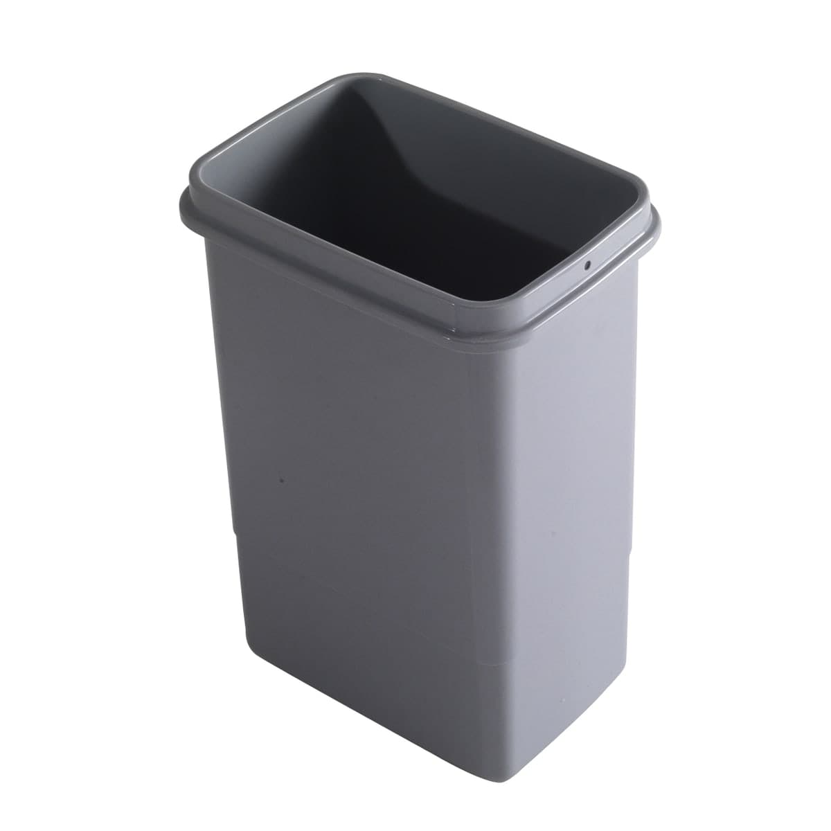 INNER DUSTBIN BUCKET WITH HANDLES L21.5 P14.5 H29.5CM 7LT POLYPROPYLENE GREY