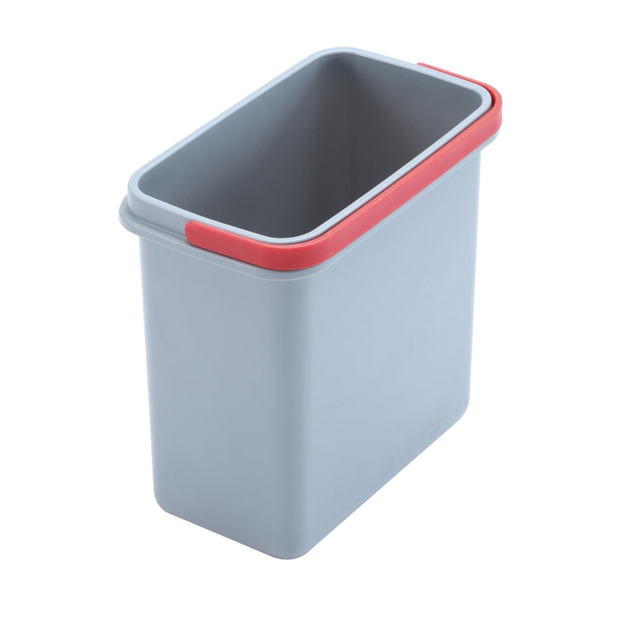 INNER DUSTBIN BUCKET WITH HANDLES L21.5 P14.5 H29.5CM 7LT POLYPROPYLENE GREY