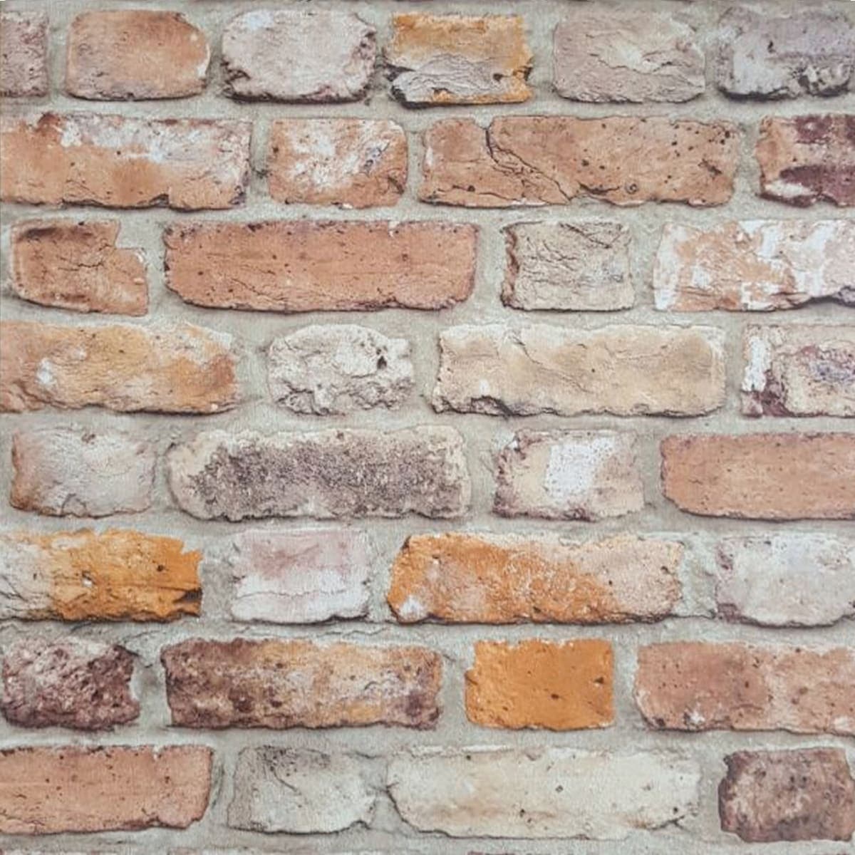 OCHRE BRICK WALLPAPER 53CMX10.5M - best price from Maltashopper.com BR480010892