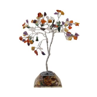 Bliss Gemstone Tree with Organite Base - 80 Stone - Multi
