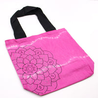 Tye-Dye Cotton Bag (6oz) - 38x42x12cm -  Mandela - Magento - Black Handle - best price from Maltashopper.com TDB-07