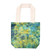 Tye-Dye Cotton Bag (6oz) - 38x42x12cm -  Mandela - Green/Blue - Natural Handle - best price from Maltashopper.com TDB-08