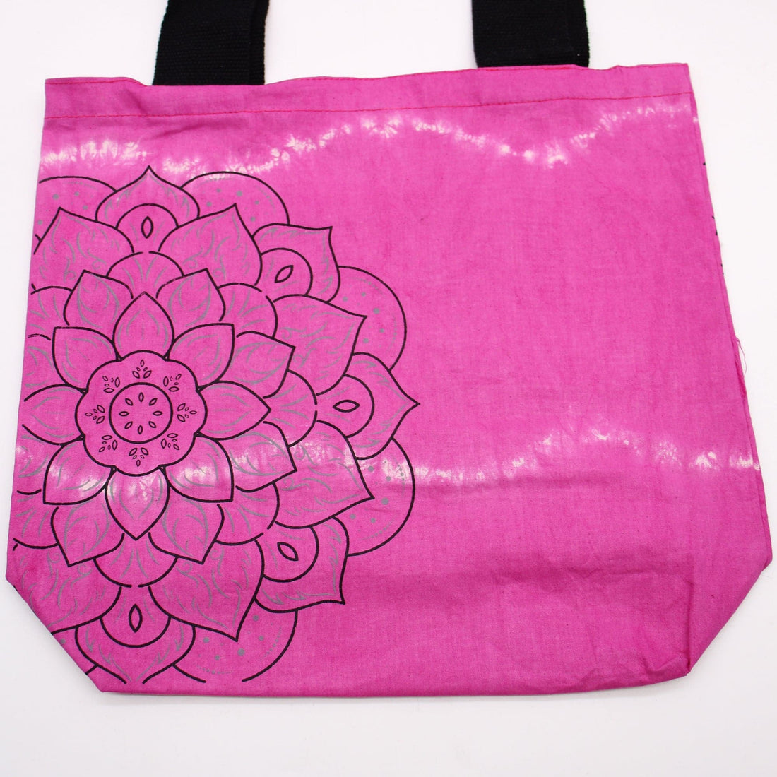 Tye-Dye Cotton Bag (6oz) - 38x42x12cm -  Mandela - Magento - Black Handle - best price from Maltashopper.com TDB-07