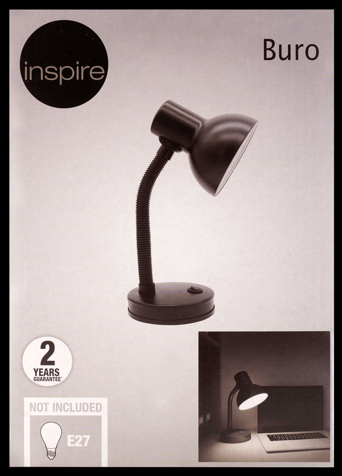STUDIO LAMP BURO METAL BLACK H32 E27=40W - Premium Studio Lamps from Bricocenter - Just €9.99! Shop now at Maltashopper.com