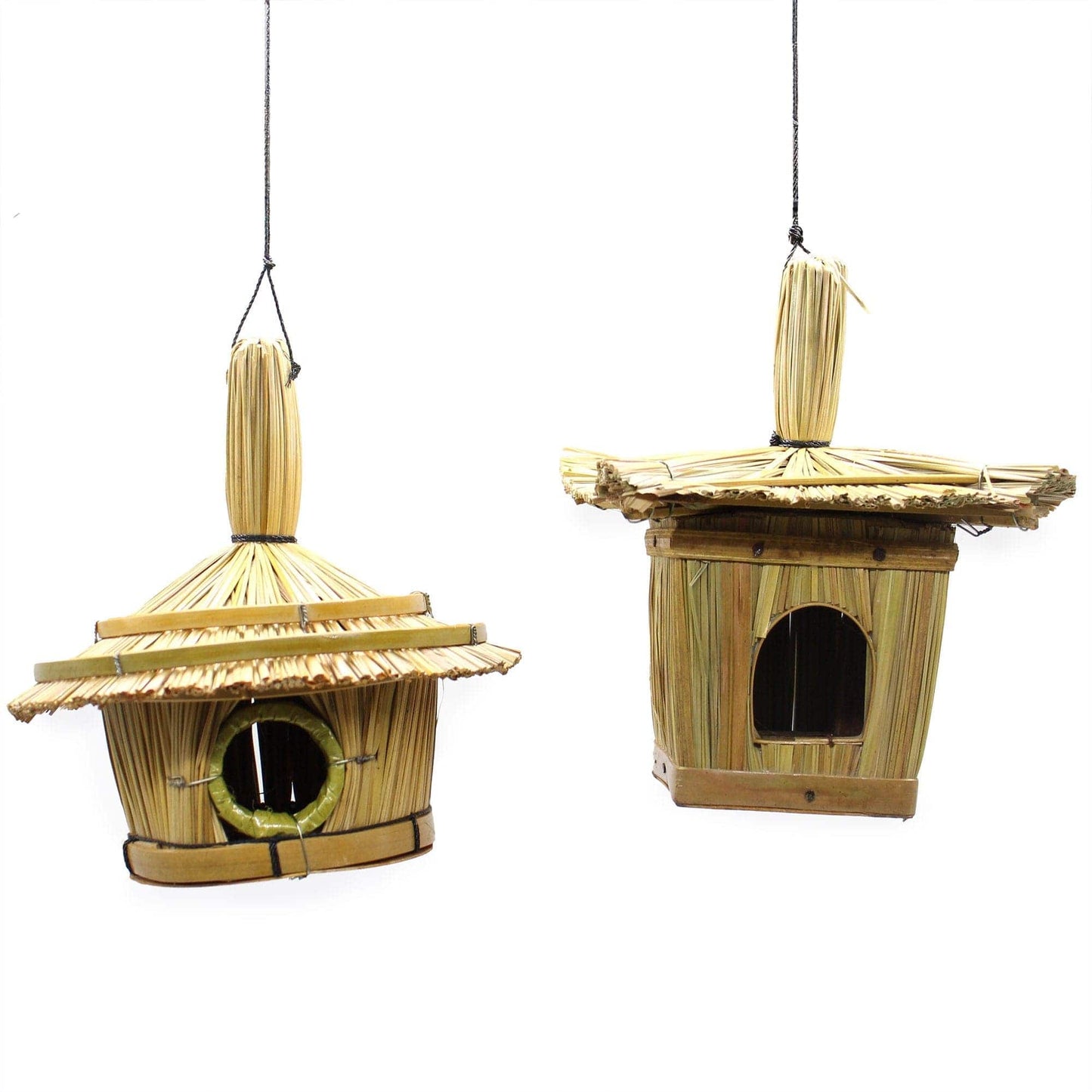 Bliss Small Round Seagrass Bird Box 17x17cm