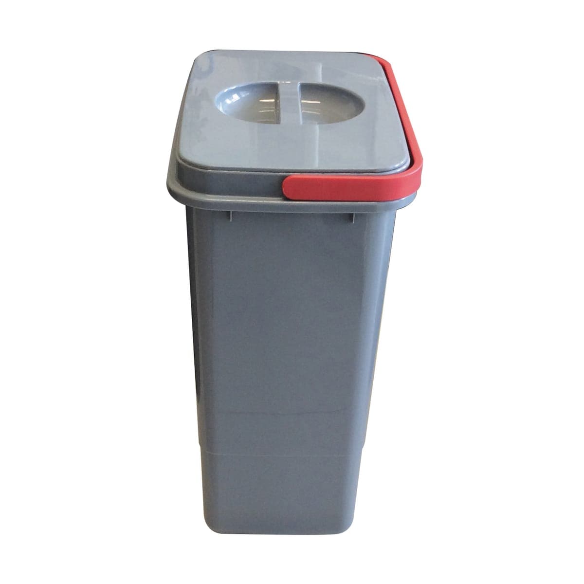 INNER DUSTBIN BUCKET WITH HANDLES L21.5 P14.5 H29.5CM 7LT POLYPROPYLENE GREY