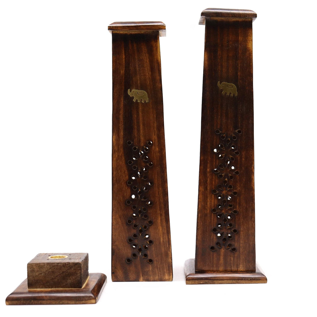 Tapered Incense Tower - Mango Wood - best price from Maltashopper.com ISH-132M