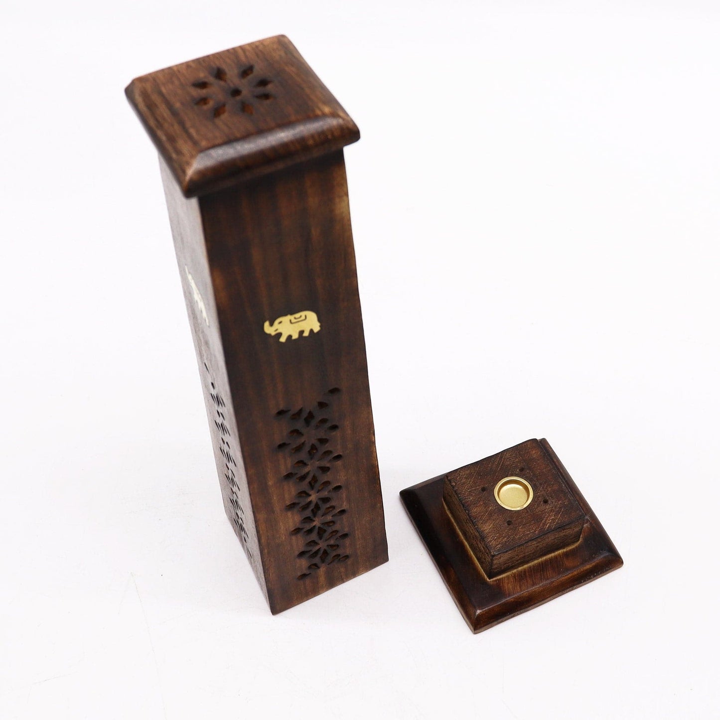 Tapered Incense Tower - Mango Wood - best price from Maltashopper.com ISH-132M