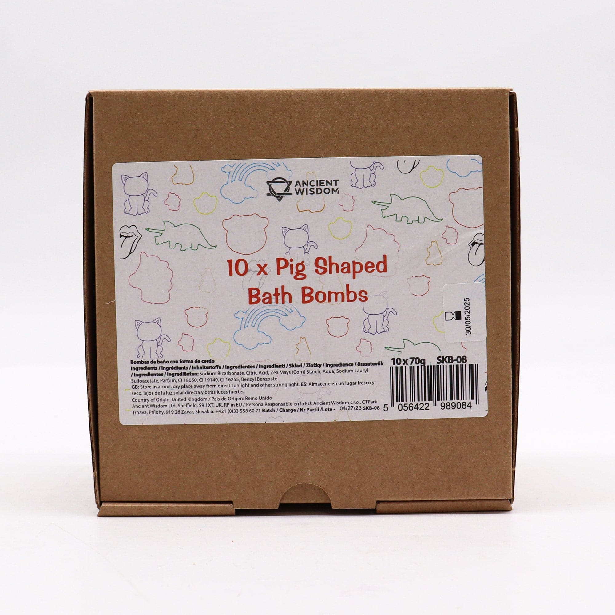 Pig Bathbomb 70g - Vanilla Cupcake