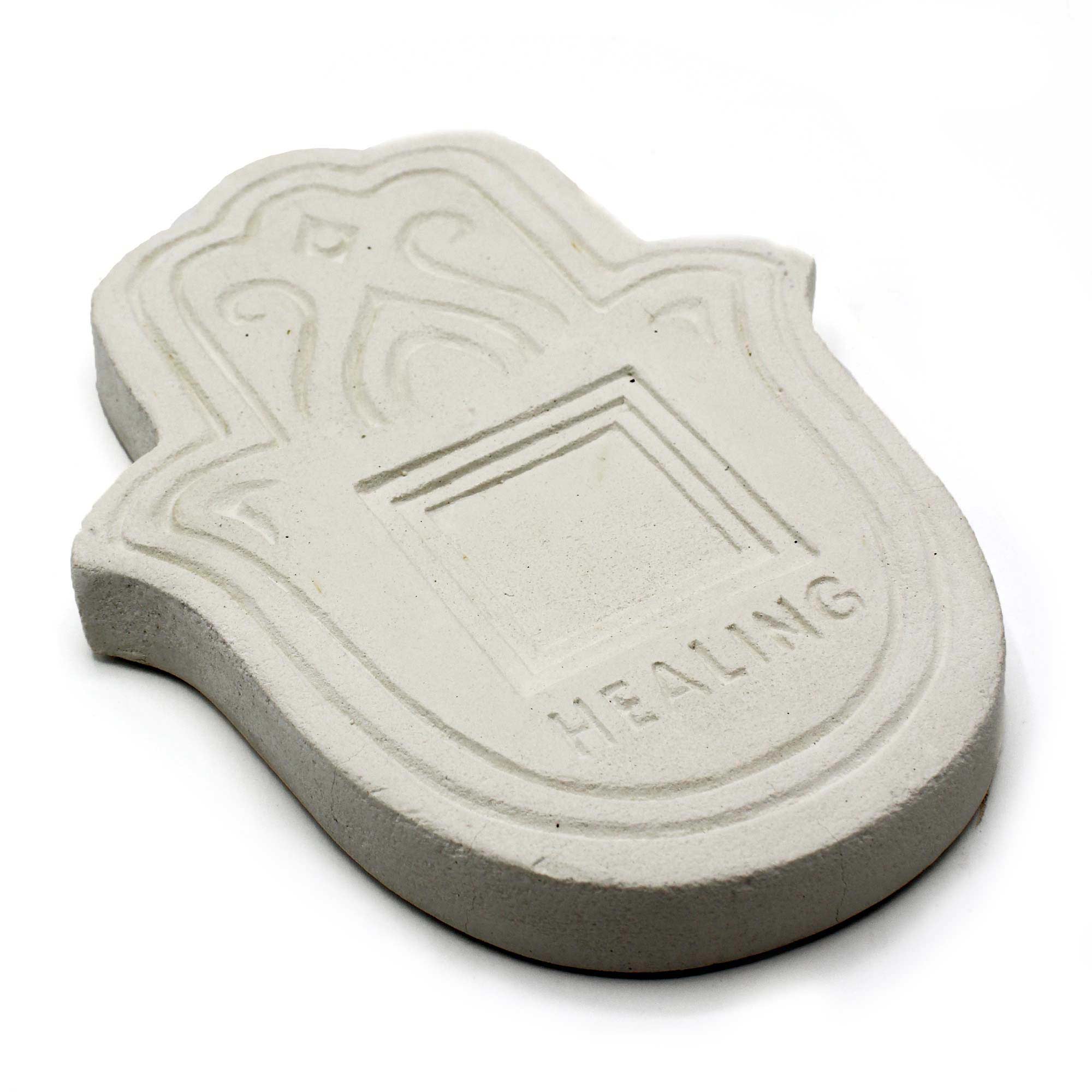 Healling Incense Plate - White Stone