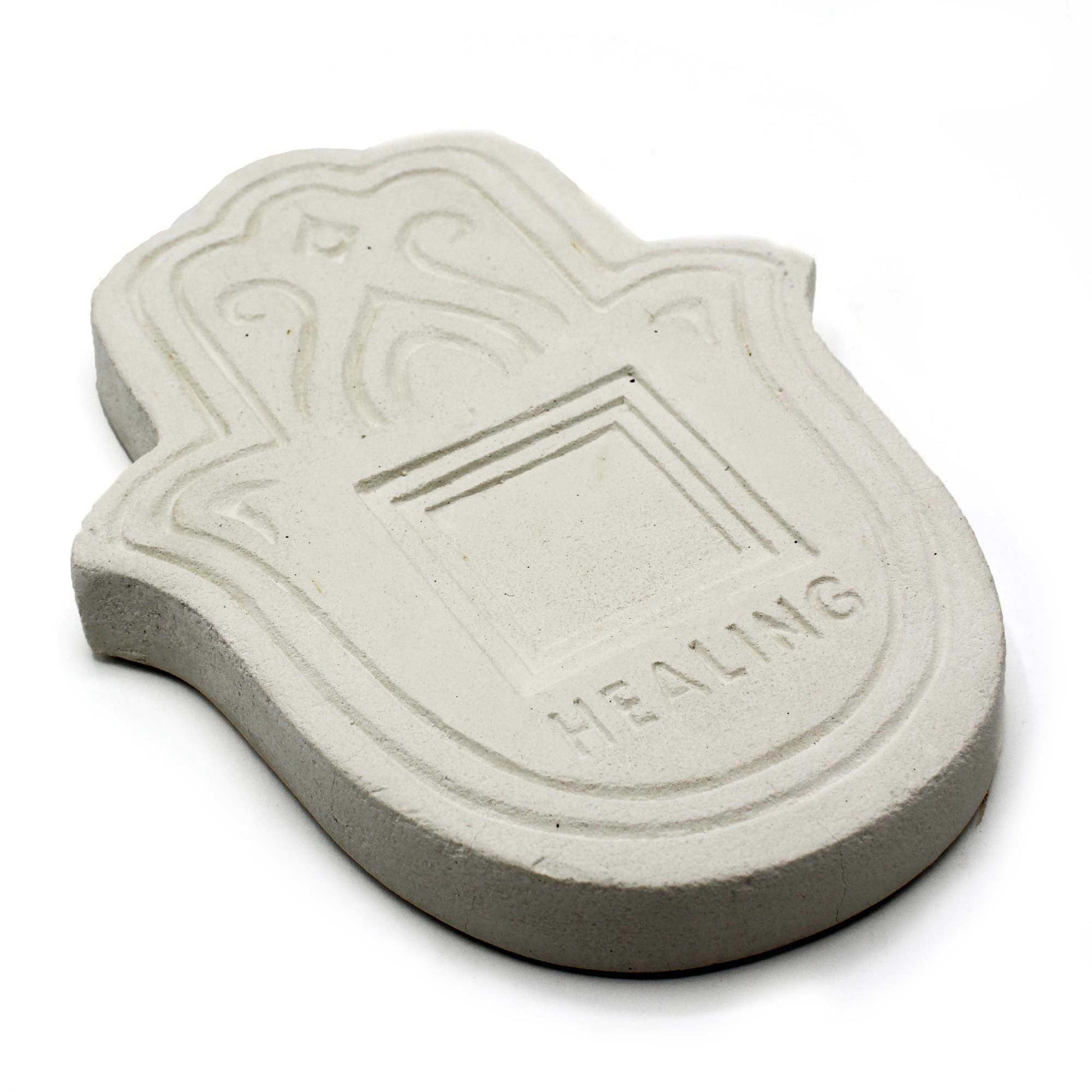 Bliss Healling Incense Plate - White Stone
