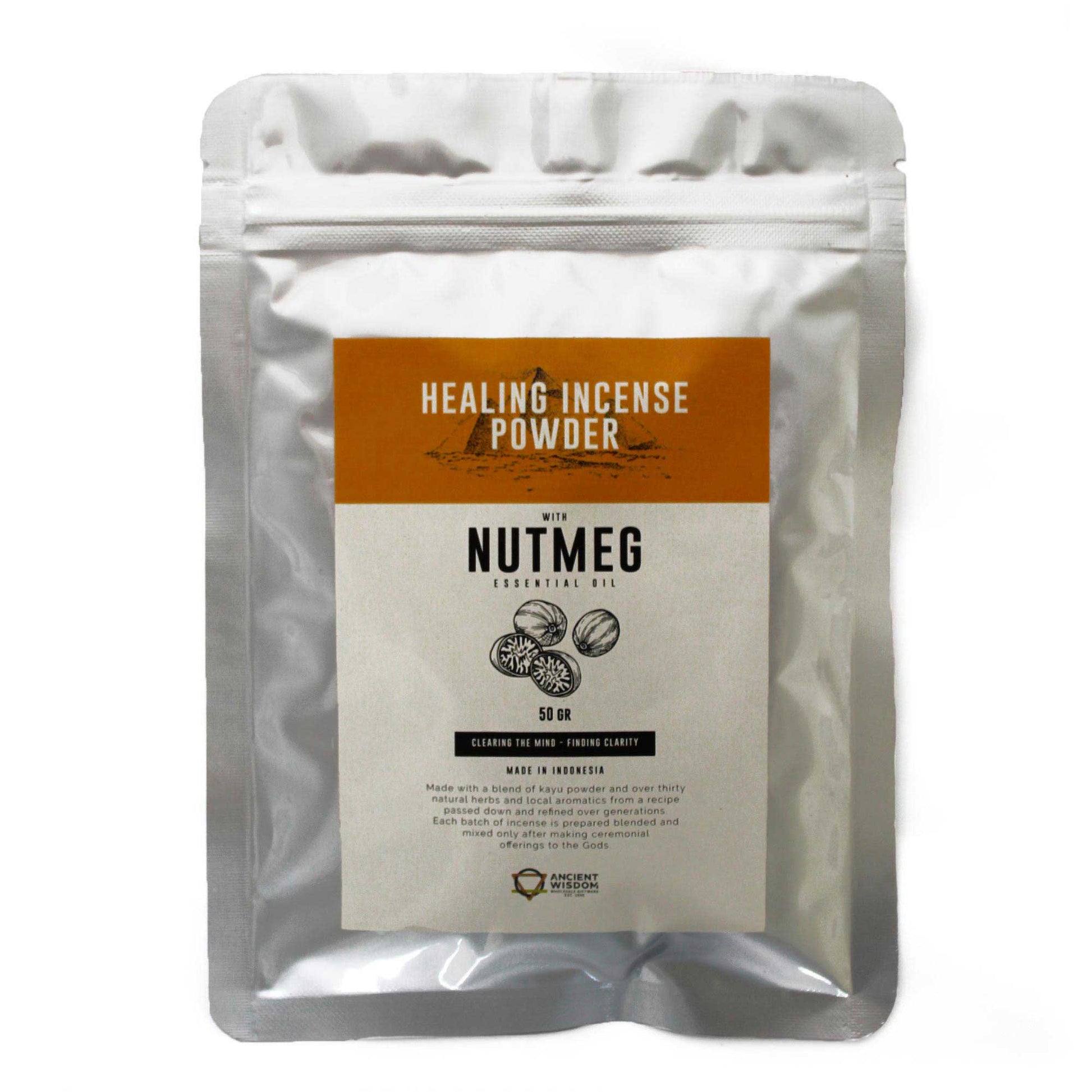 Bliss Healing Incense Powder - Nutmeg 50gm
