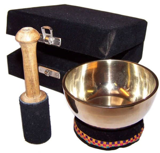 Bliss Brass Singing Bowl Gift Set - 9cm