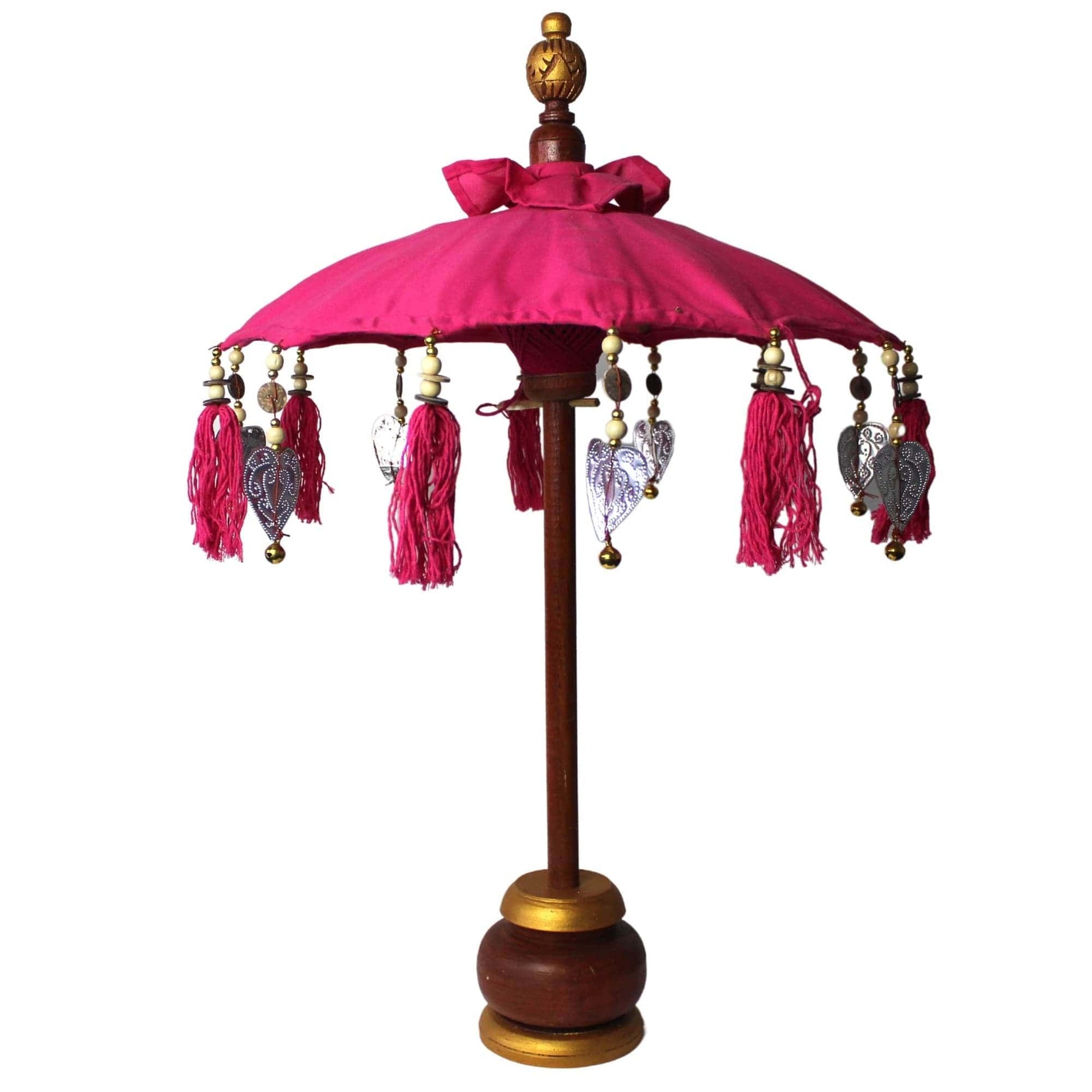 Bliss Bali Home Decor Parasol - Cotton - Pink- 40cm