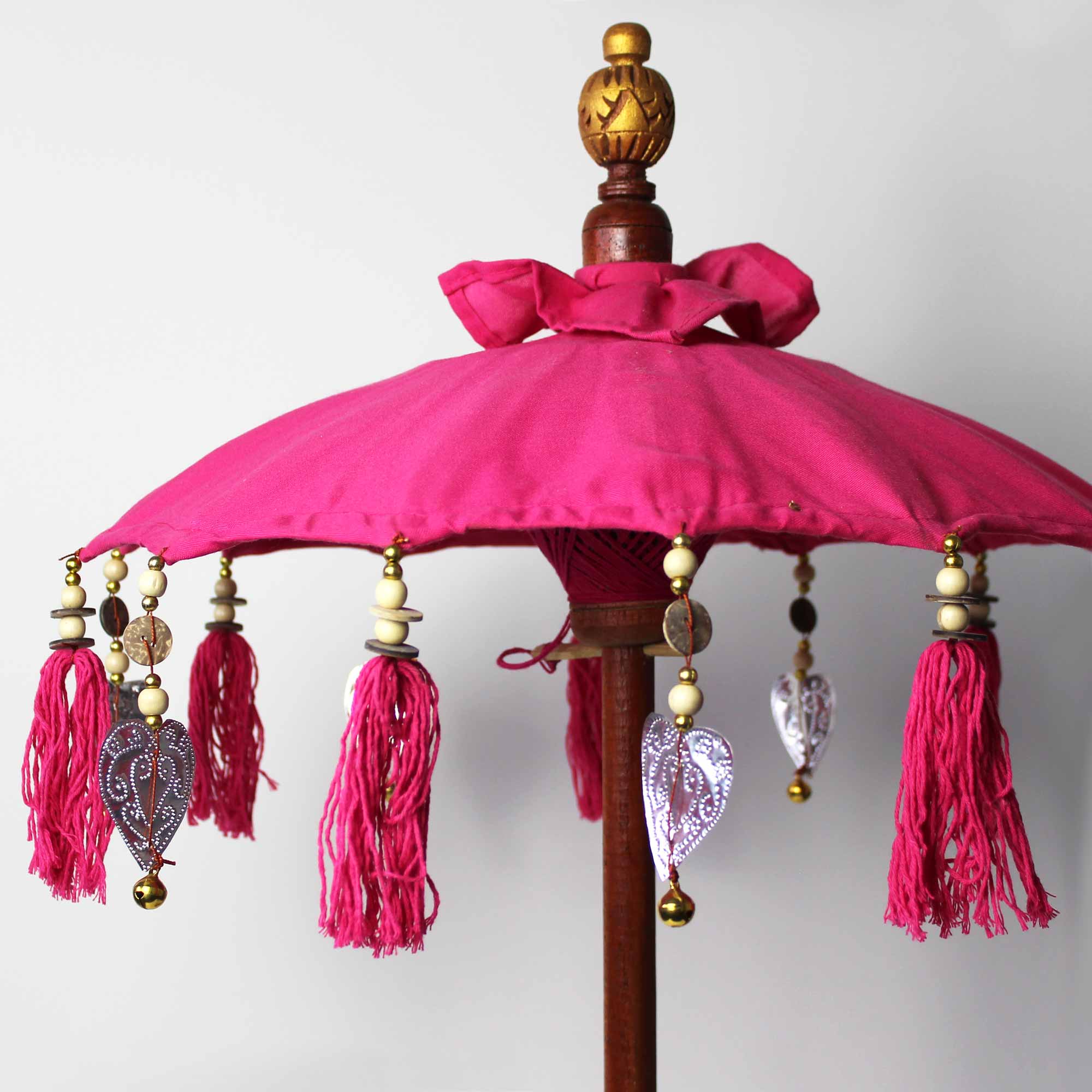 Bali Home Decor Parasol - Cotton - Pink- 40cm