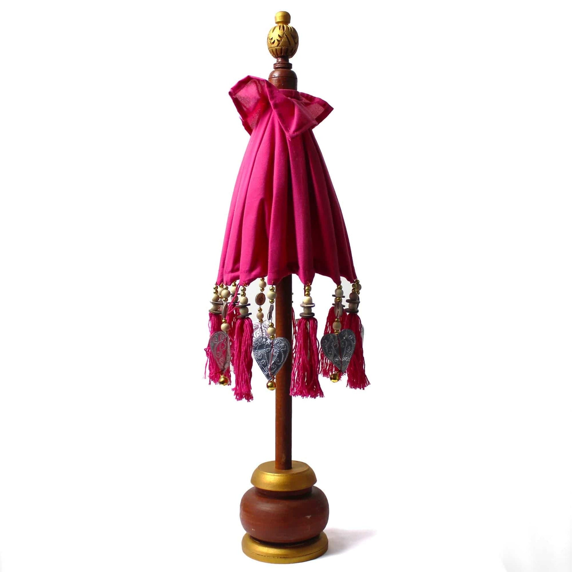 Bliss Bali Home Decor Parasol - Cotton - Pink- 40cm