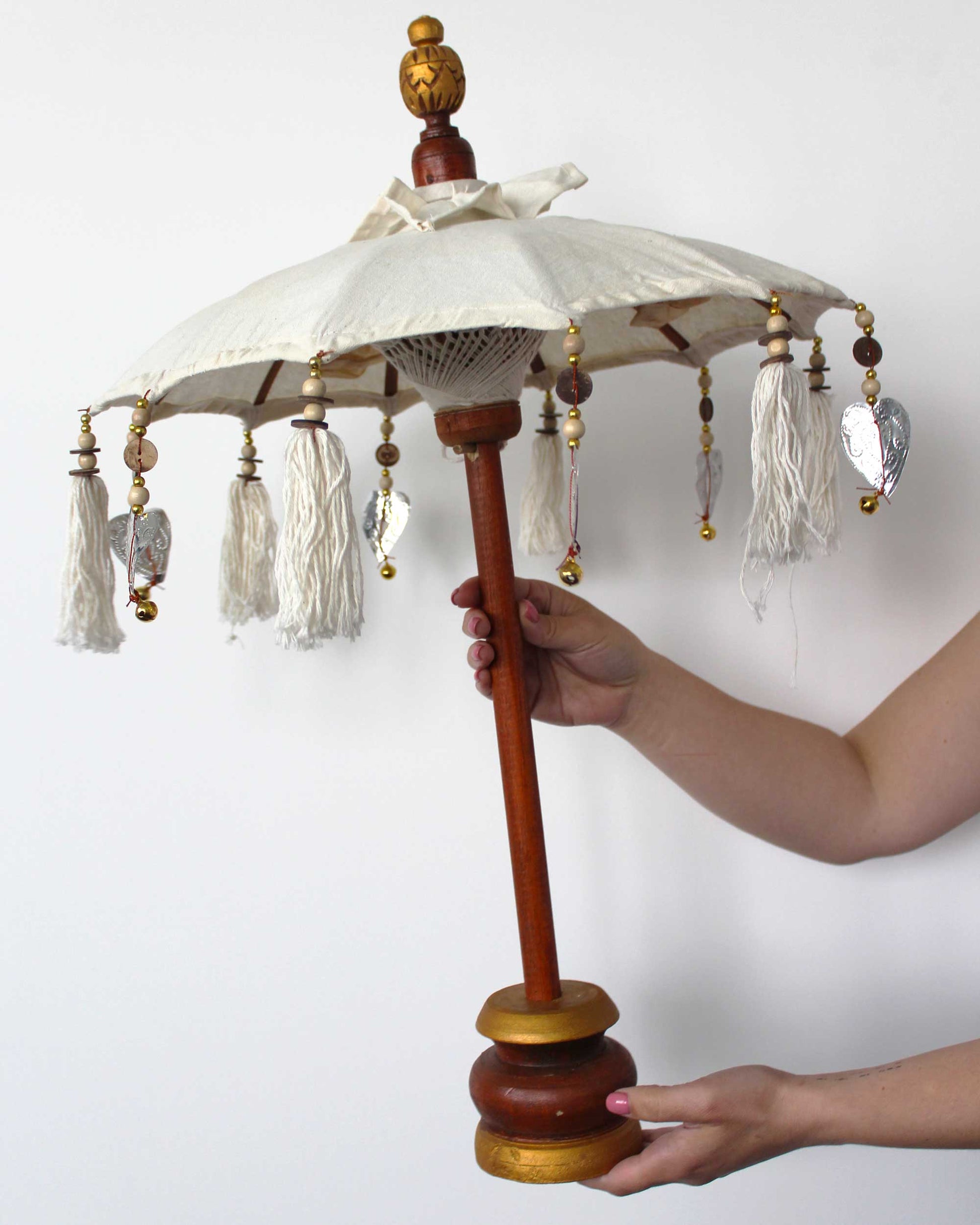 Bali Home Decor Parasol - Cotton - Turquoise- 40cm - best price from Maltashopper.com BPAR-09