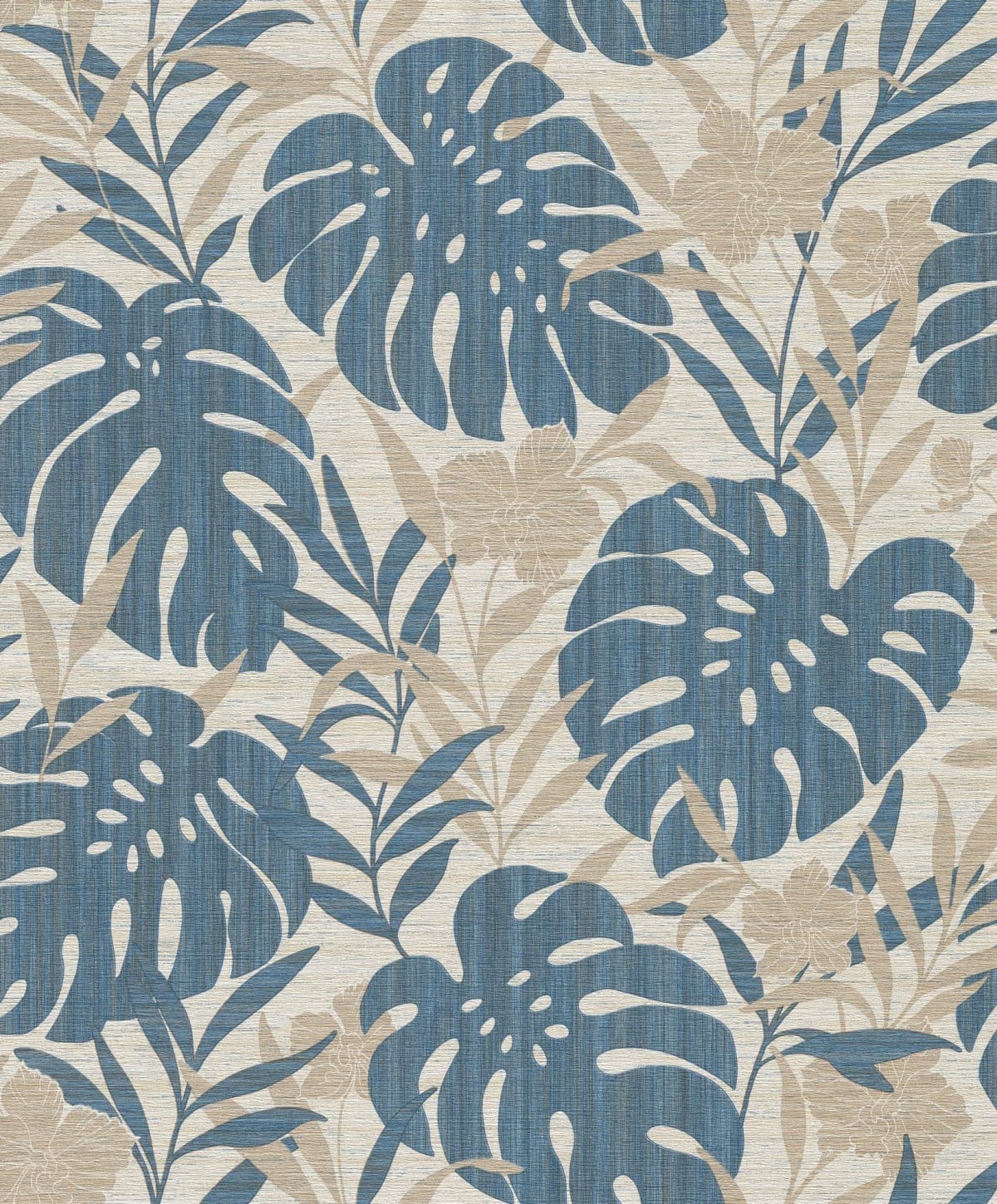 WALLPAPER LEAF FLOWER BEIGE 53CMX10.5M - best price from Maltashopper.com BR480010857