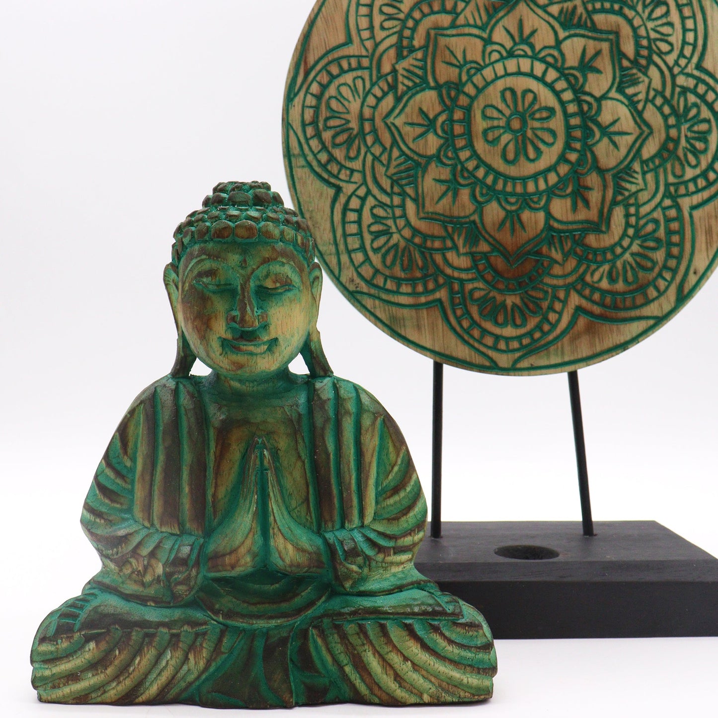 Buddha Feng Shui Set - Mandala - Green - best price from Maltashopper.com BFSS-05