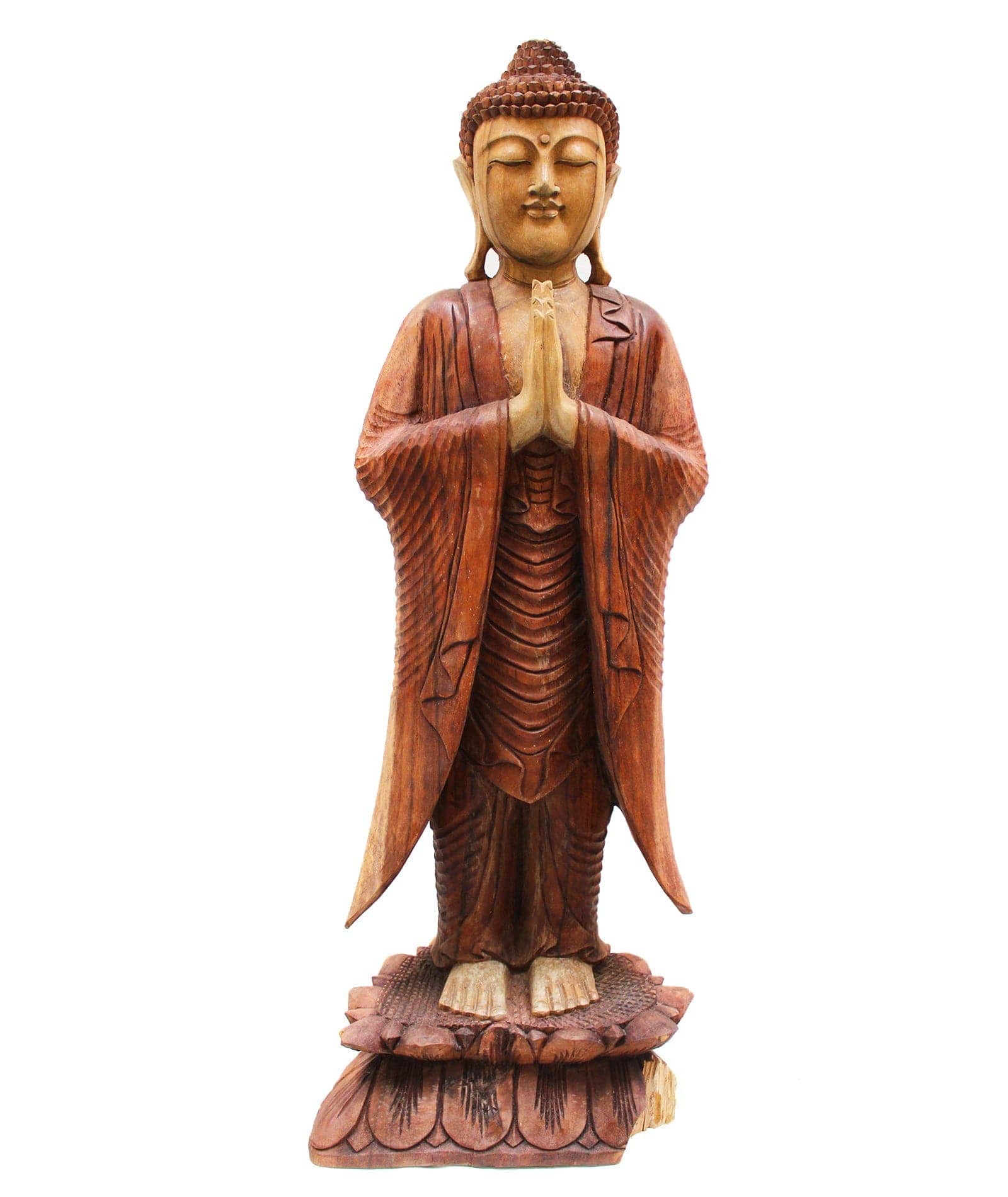 Bliss Hand Carved Buddha Statue - 100 cm Welcome