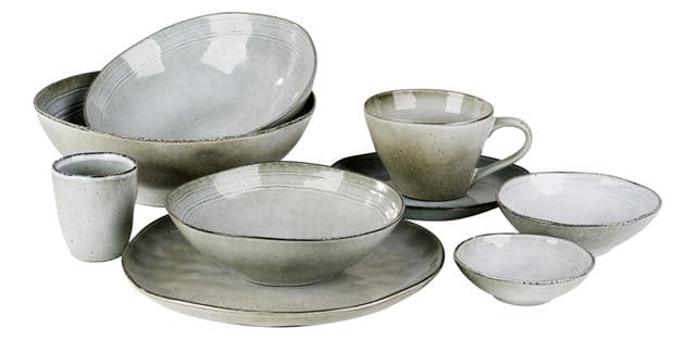 Casa EARTH LAGOON Bowl 35 CL light green, H 3 cm - Ø 15 cm