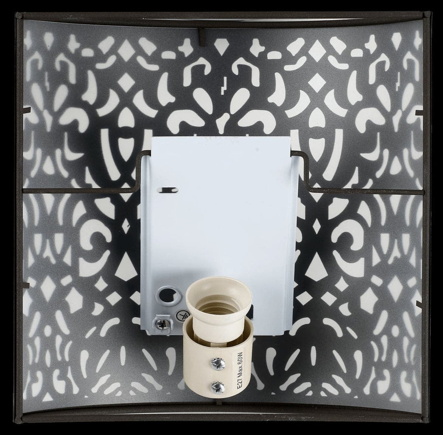 ABRA RUGGINE METAL FLOOR LIGHT 23x23X8.5 CM E27=60W - best price from Maltashopper.com BR420002335