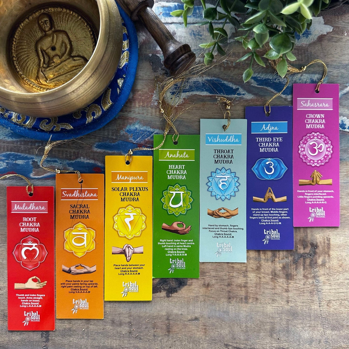 Bliss Tribal Soul Incense Sticks - 7 Chakras with Message Card