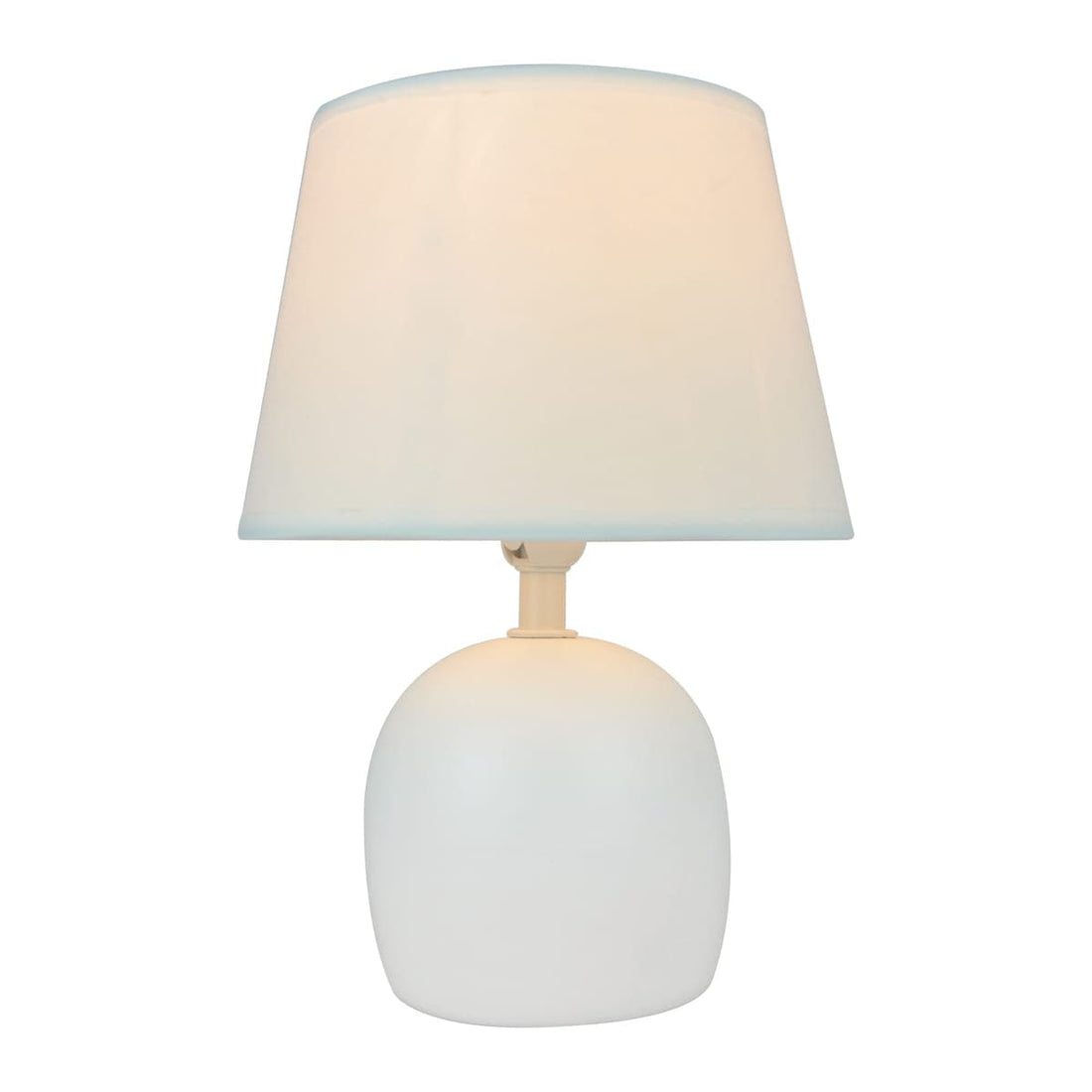 TABLE LAMP POKI CERAMIC WHITE H24.5 E14=40W - best price from Maltashopper.com BR420003826