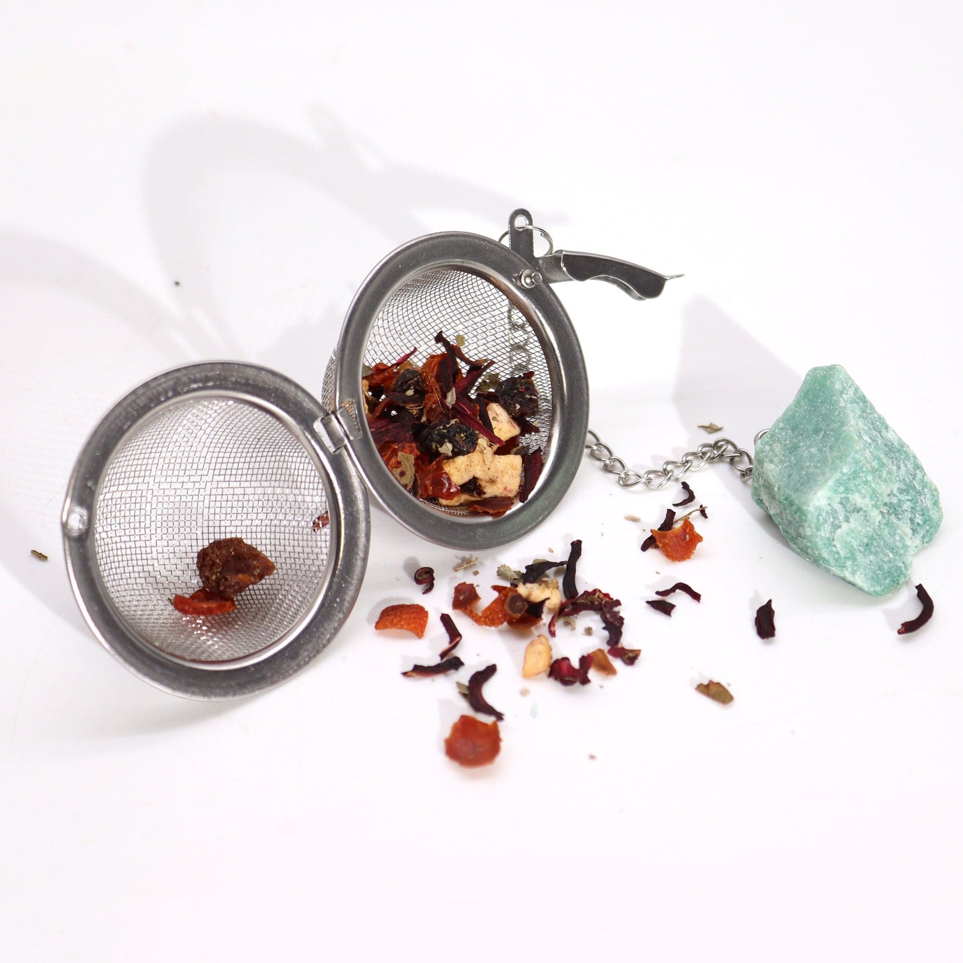 Raw Crystal Gemstone Tea Strainer - Gold Tigers Eye - best price from Maltashopper.com CGTS-09