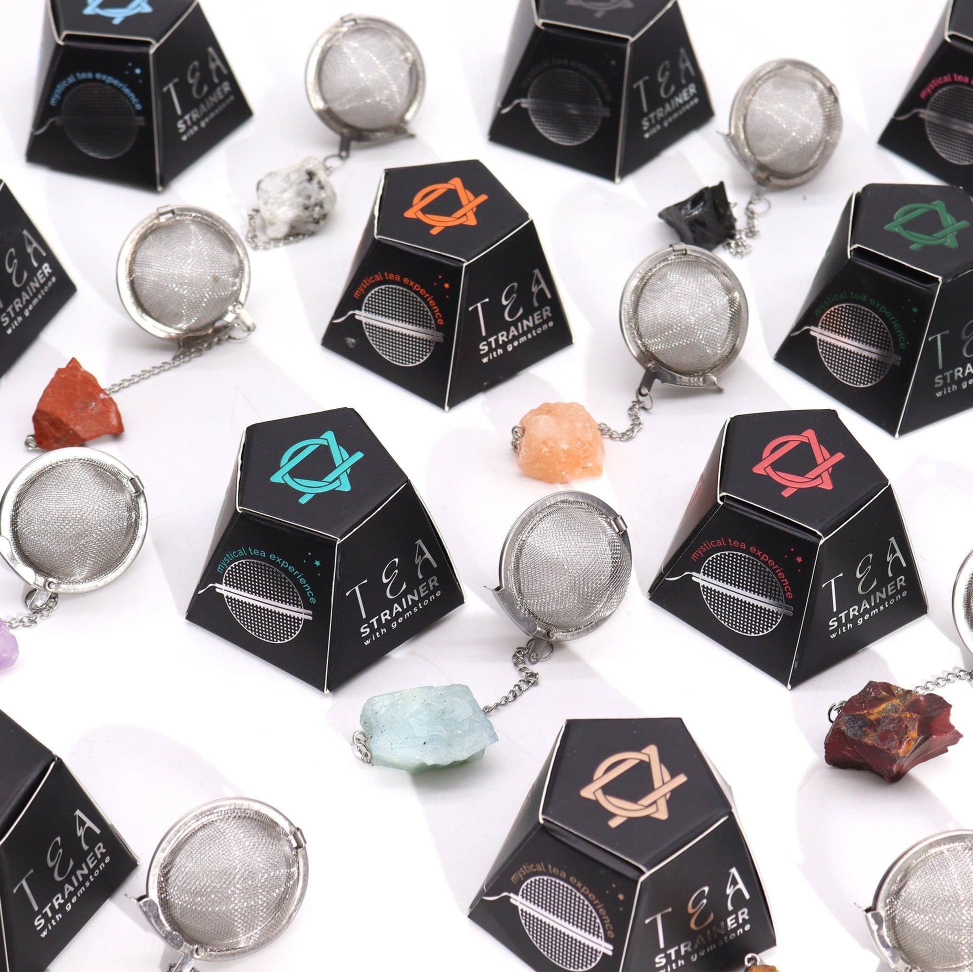 Bliss Raw Crystal Gemstone Tea Strainer - Gold Tigers Eye