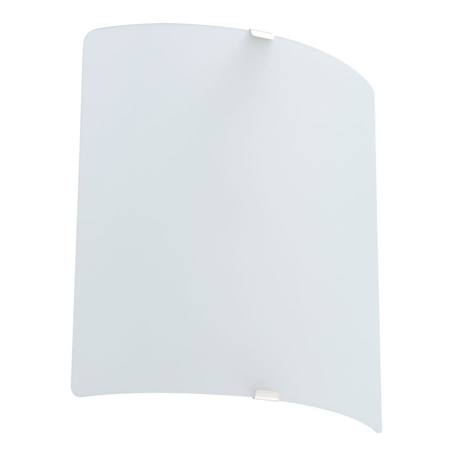 Bricocenter BASIC WHITE GLASS WALL LIGHT 22X19X22CM E14=40W