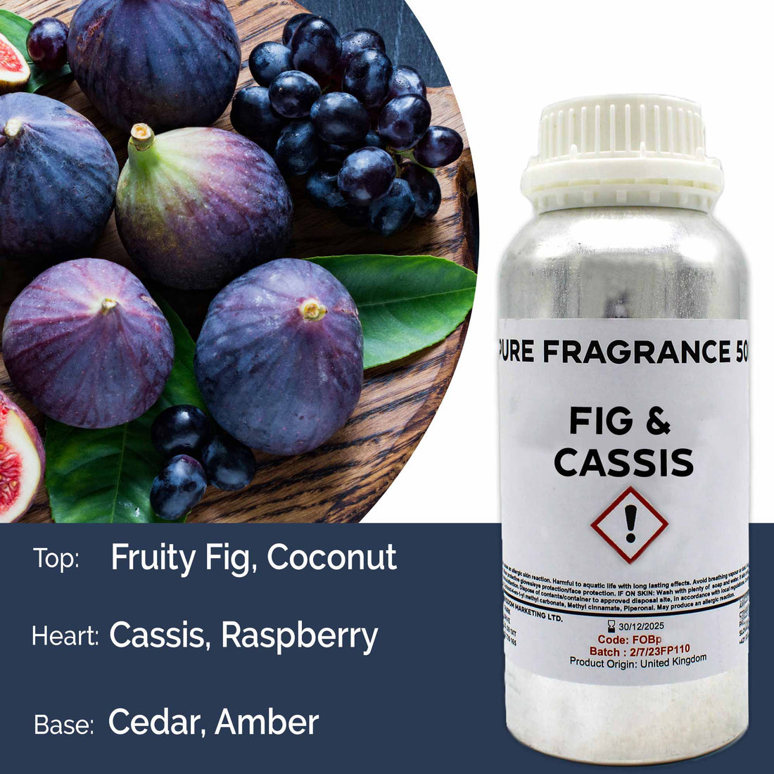 Fig & Casis Pure Fragrance Oil - 500ml