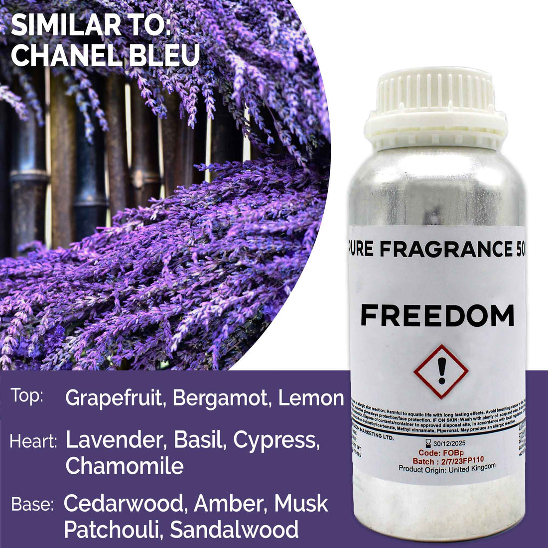 Freedom Pure Fragrance Oil - 500ml