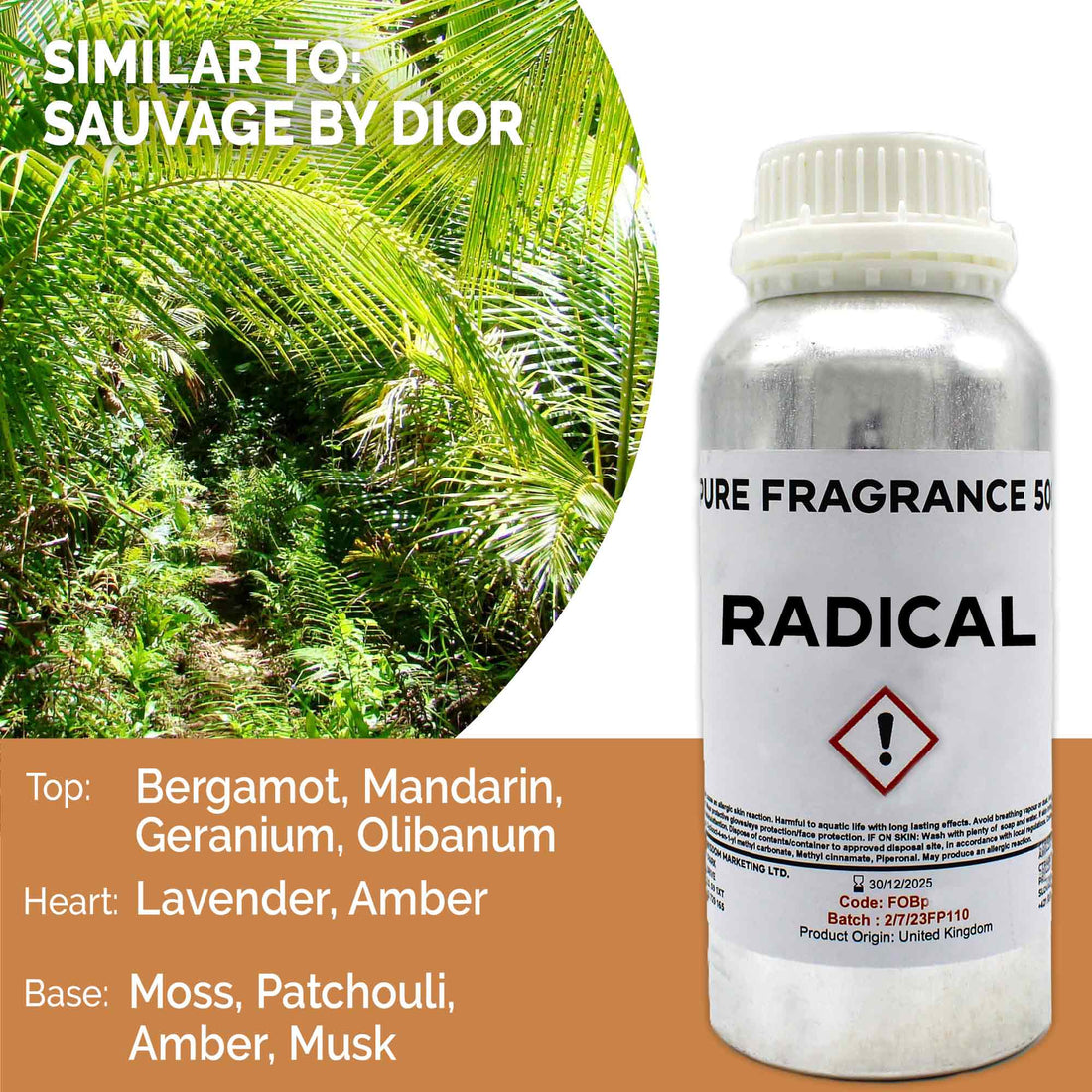 Radical Pure Fragrance Oil - 500ml