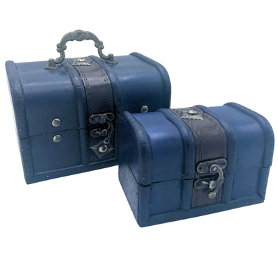 Treasure Chest - Set of 2 - Teal - Premium  from Bliss - Just €14.40! Shop now at Maltashopper.com