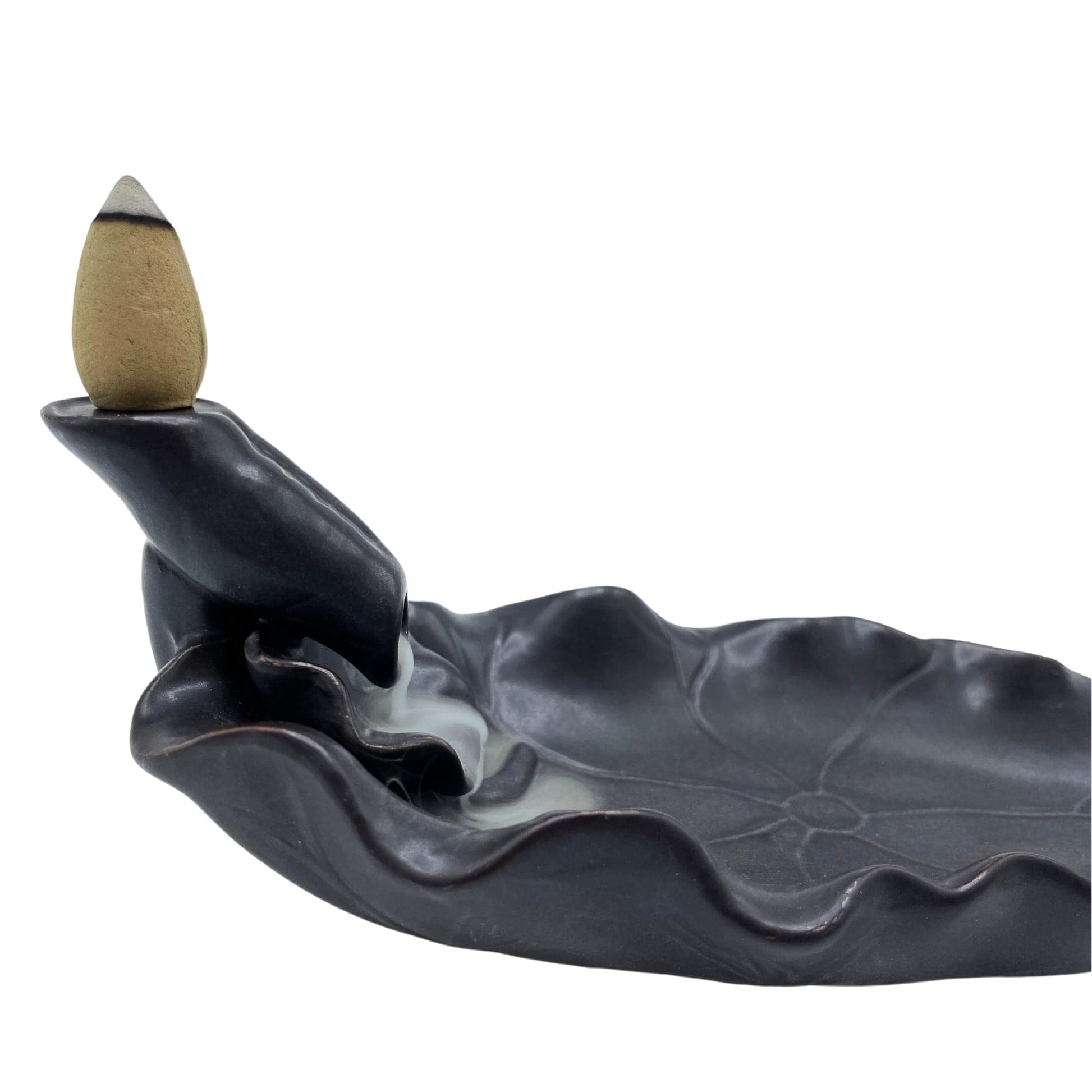 Backflow Incense Burner - Lotus Flower - best price from Maltashopper.com BACKF-61