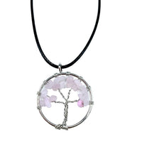 Tree of Life Pendant - Rose Quartz - best price from Maltashopper.com TOLP-02