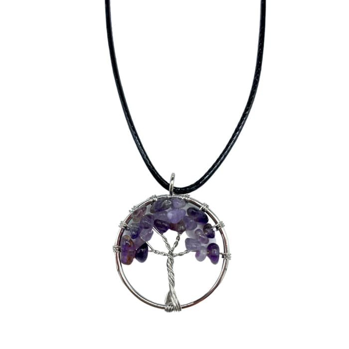 Tree of Life Pendant - Amethyst - best price from Maltashopper.com TOLP-07